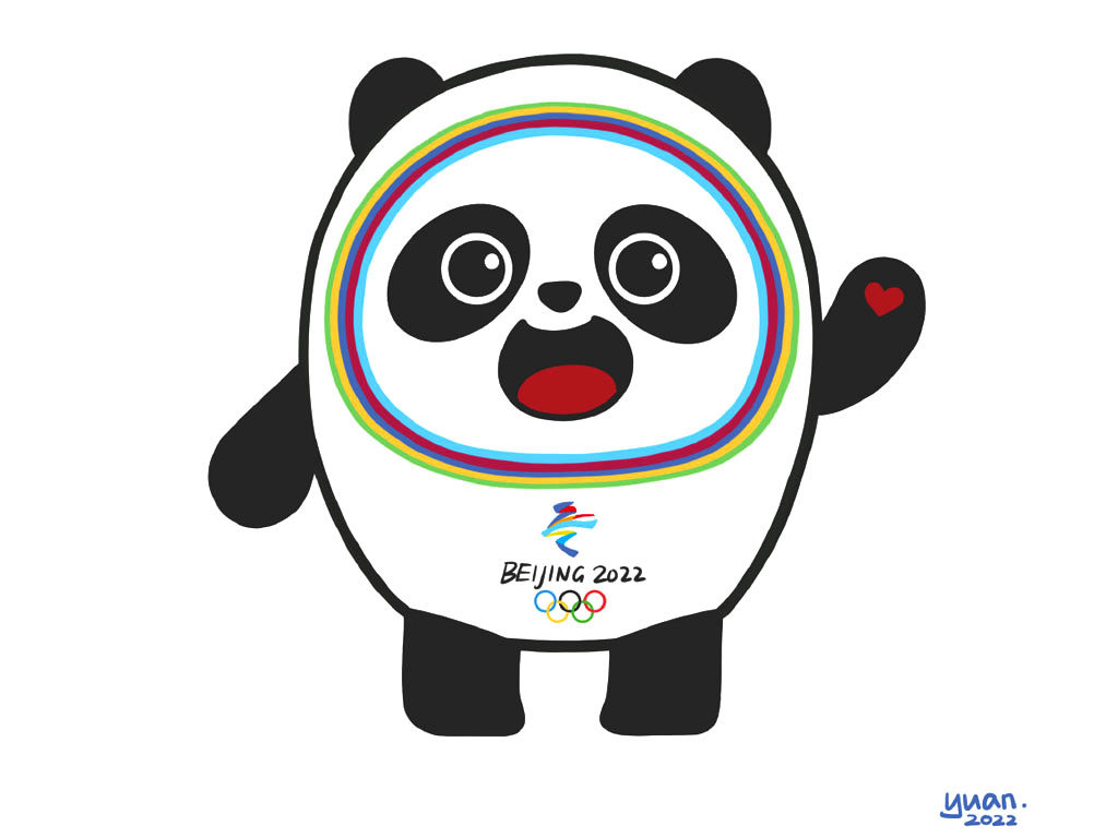 2022冬奥吉祥物 冰墩墩简笔画教程