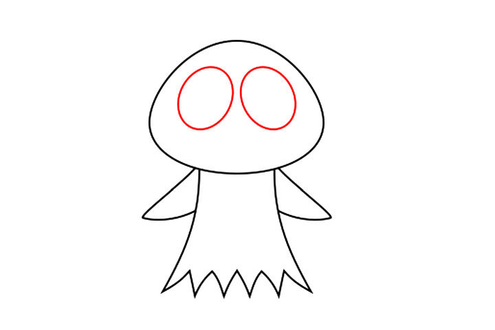 如何画卡通小鬼