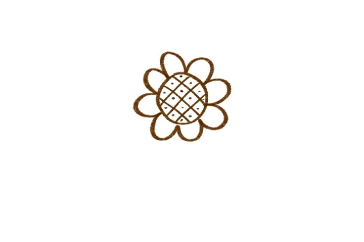 简单向日葵简笔画