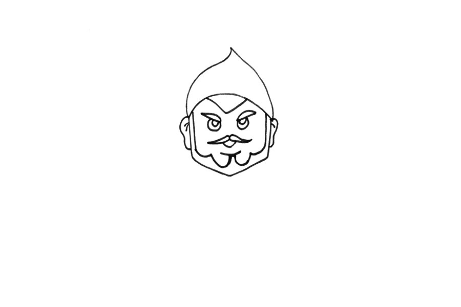 古代士兵怎么画