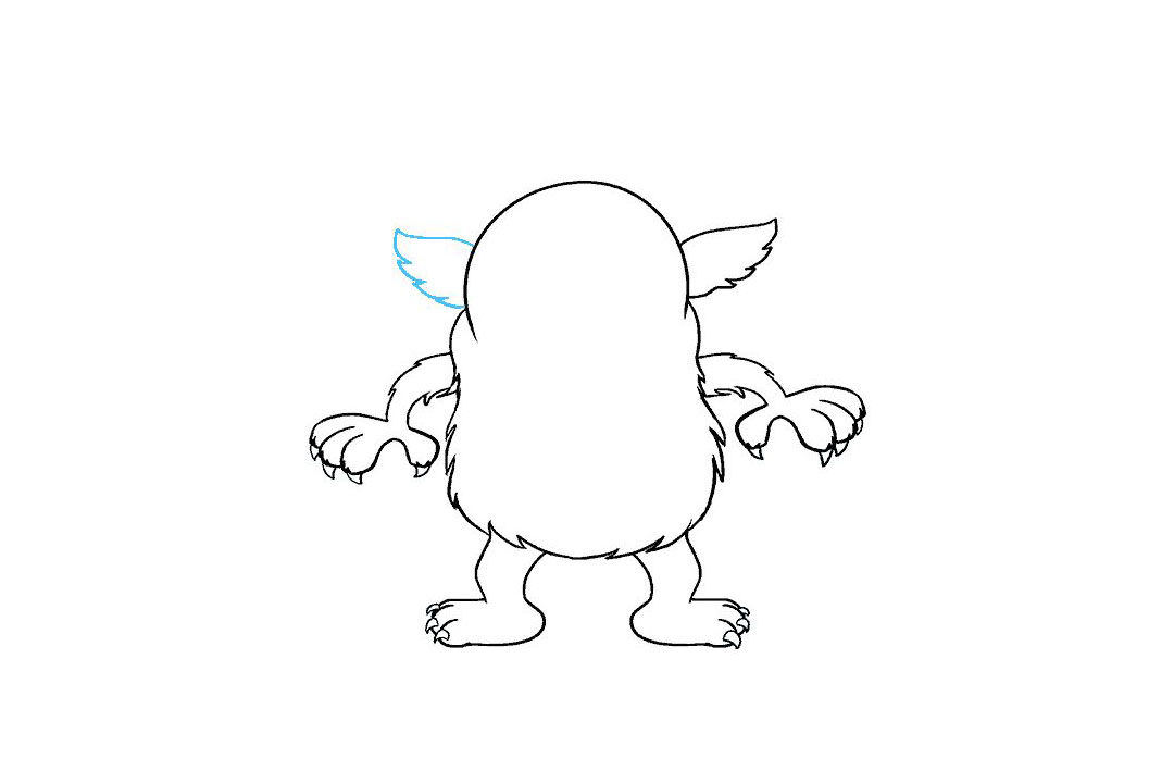 如何画卡通怪兽简笔画