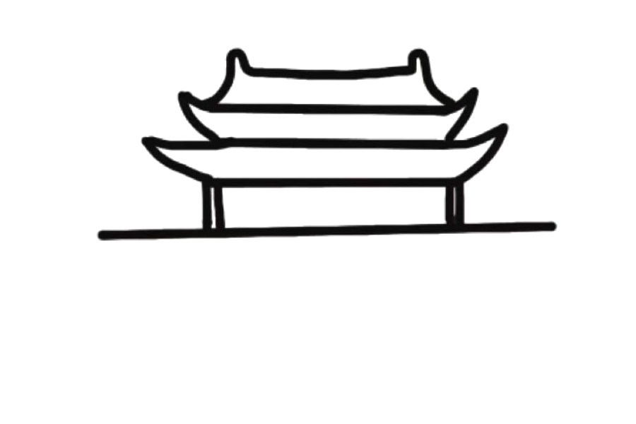 天安门怎么画简单