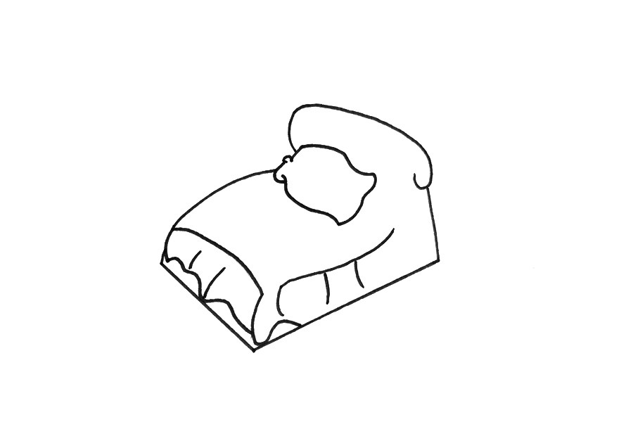 床怎么画简单好看