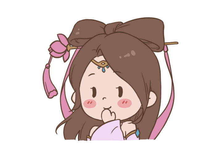 可可爱爱的女孩子简笔画图片