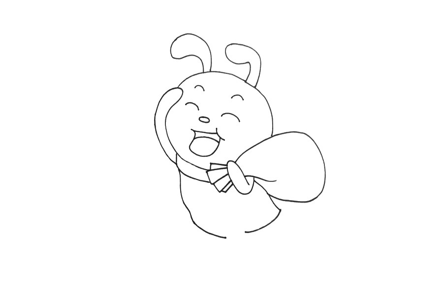 简笔画蚂蚁搬家怎么画