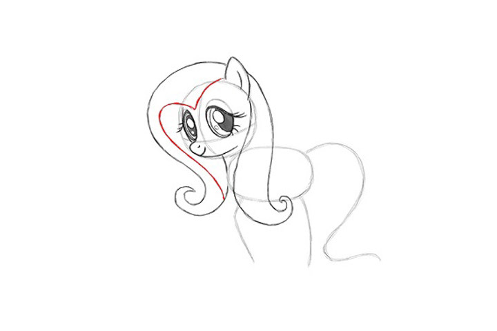 小马宝莉Fluttershy详细画法步骤