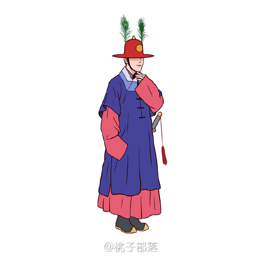 古朝鲜民族服饰卡通画