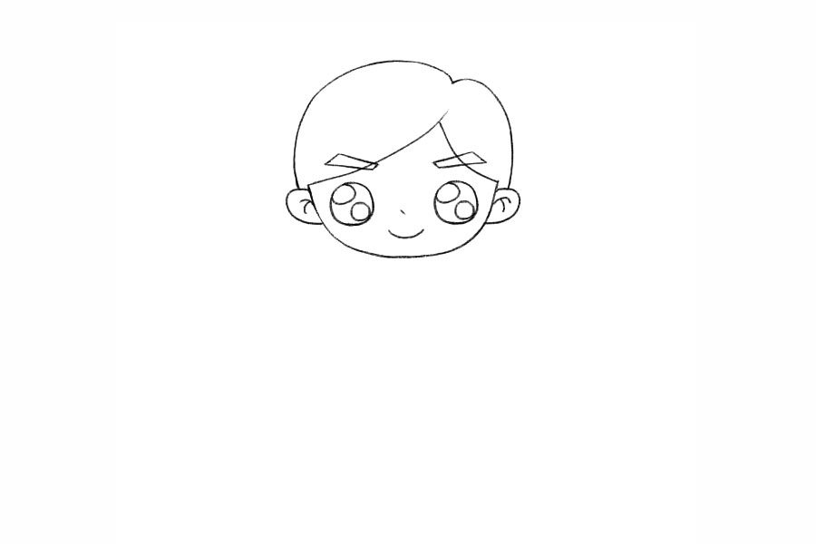 帅气的小王子简笔画