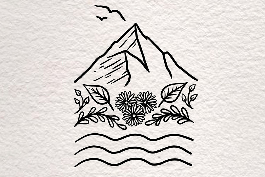 简单又漂亮的风景插画画法步骤