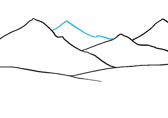 山川怎么画
