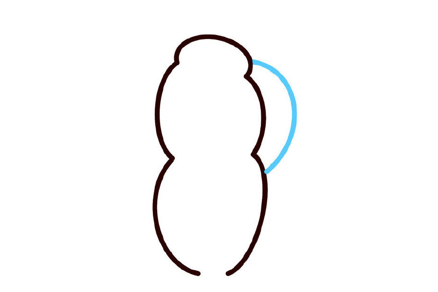 青菜简笔画画法步骤