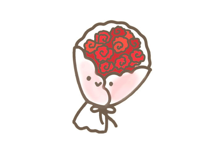 漂亮的花束简笔画教程