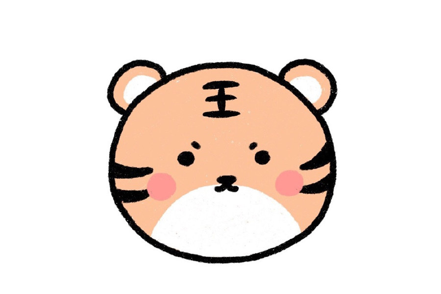 十二生肖小头像简笔画