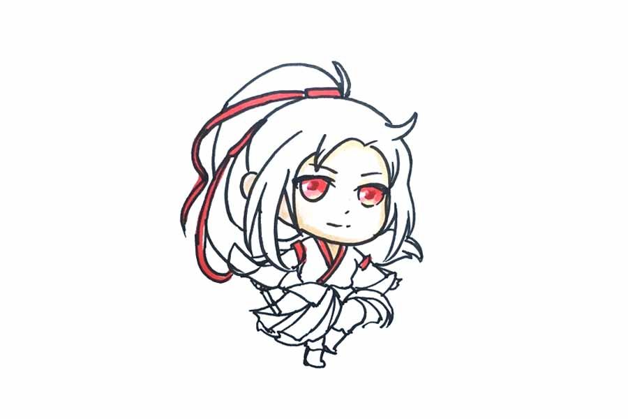 魔道祖师魏无羡简笔画画法