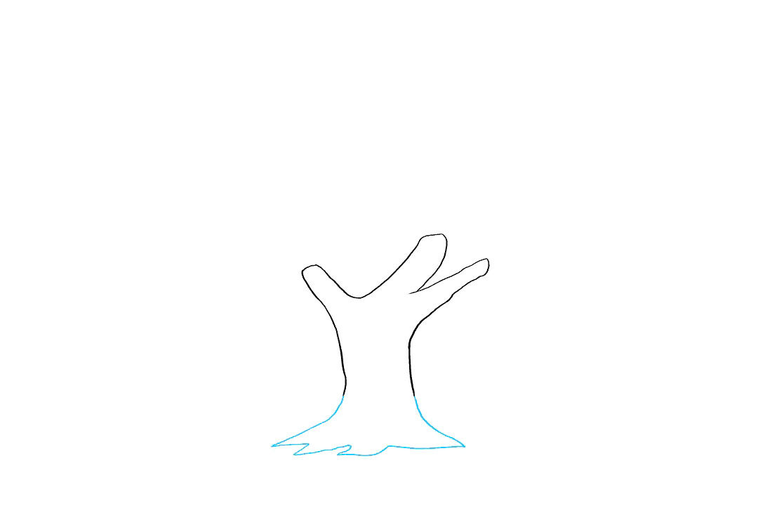如何画橡树简笔画