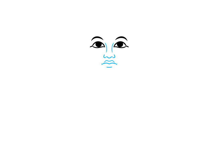 如何画图坦卡蒙