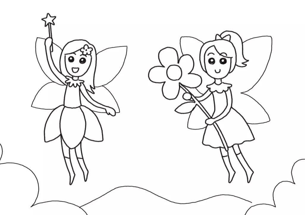 来自魔法城堡的小仙女简笔画
