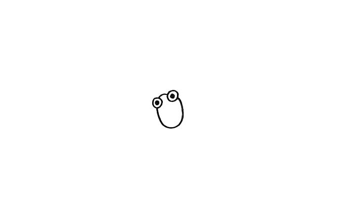 金鱼简笔画画法