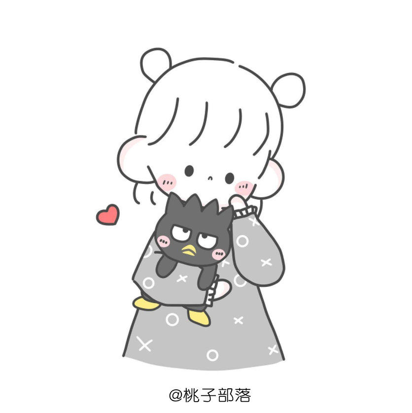分享一组来自chama的简笔画，小姐姐的头发是不是太好画了