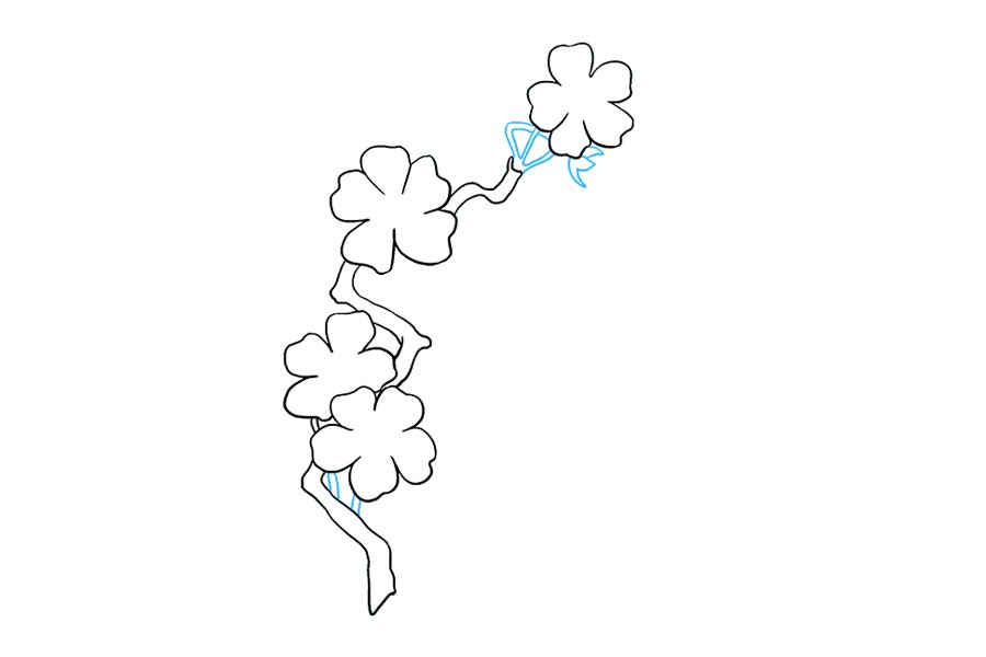 如何画樱花