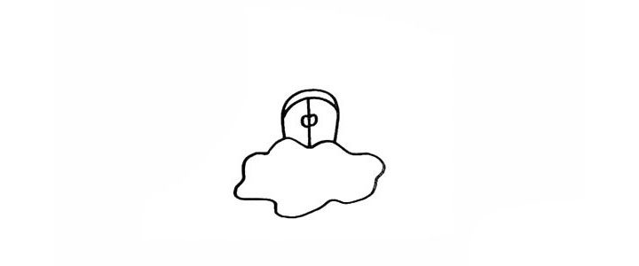 空中城堡简笔画画法教程