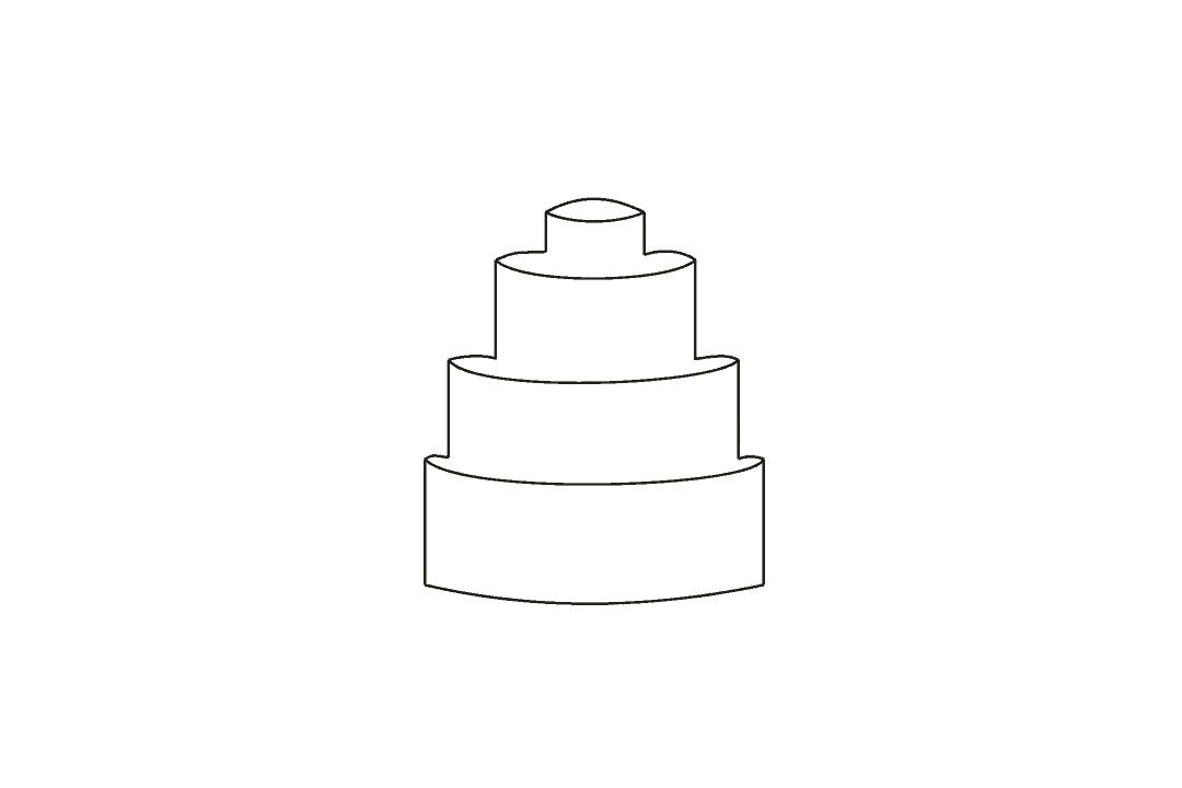 如何画生日蛋糕简笔画教程
