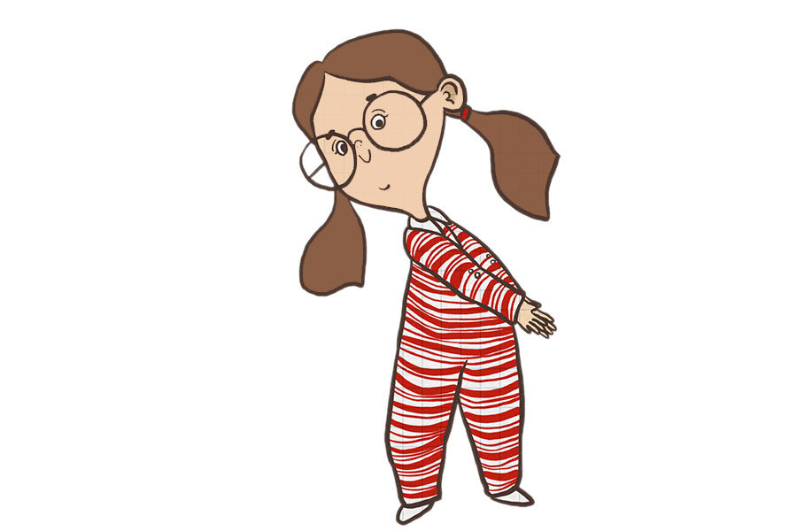 洗手的小女孩怎么画