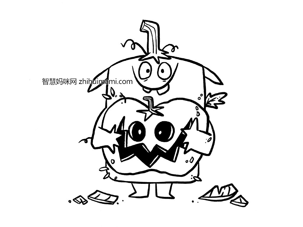 可爱万圣节简笔画怎么画