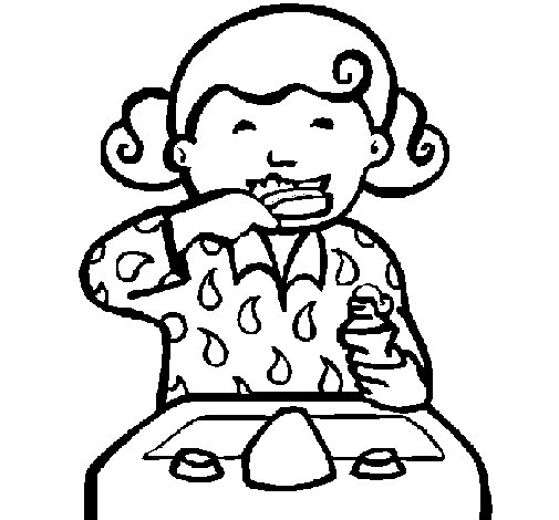 爱牙护牙简笔画图片