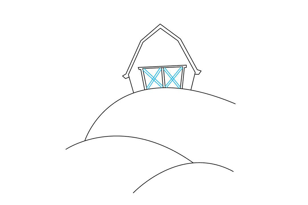 如何画农场简笔画