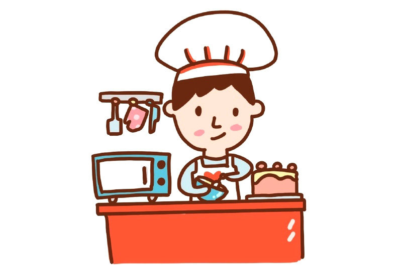烘焙师简笔画画法步骤