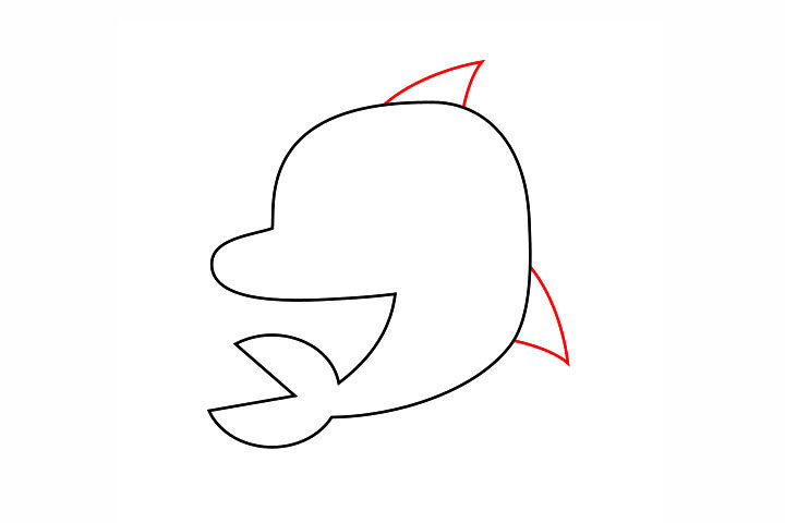 简单的鲨鱼简笔画画法