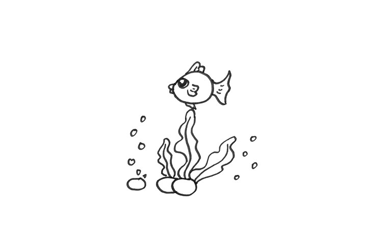 简单的海底世界怎么画