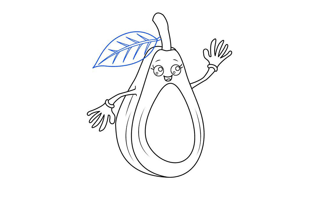 鳄梨怎么画