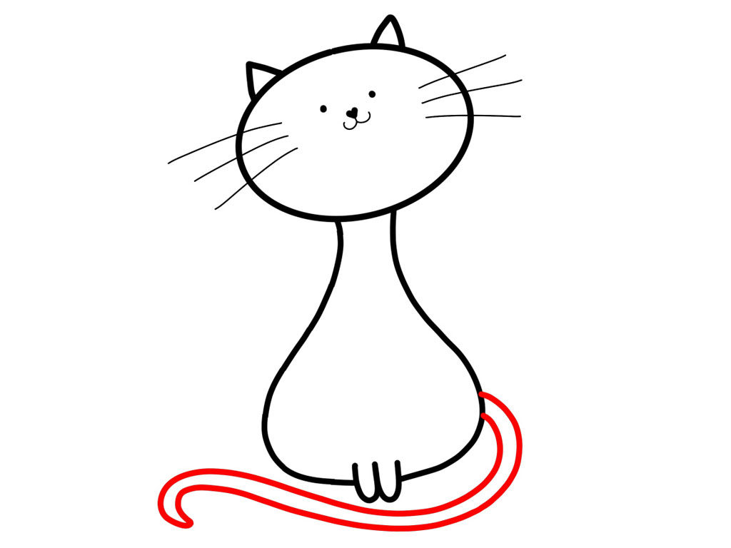 小猫咪简笔画画法教程