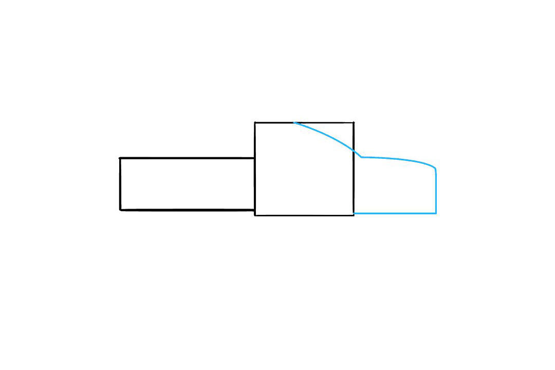 皮卡车怎么画
