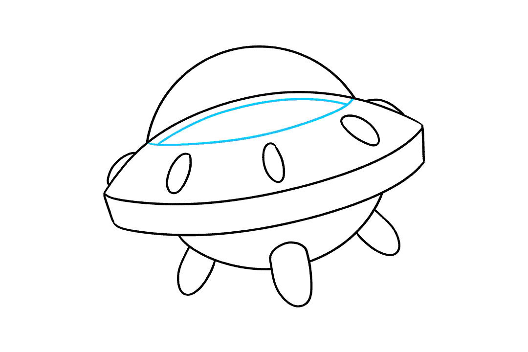 外星人飞船怎么画