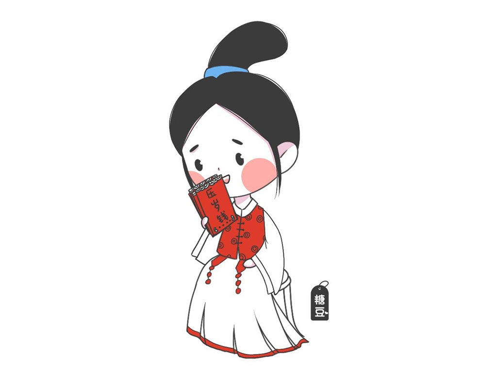 一组关于新年的人物简笔画图片