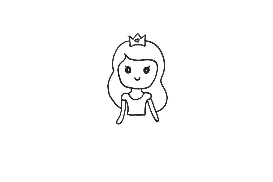如何画美丽的公主
