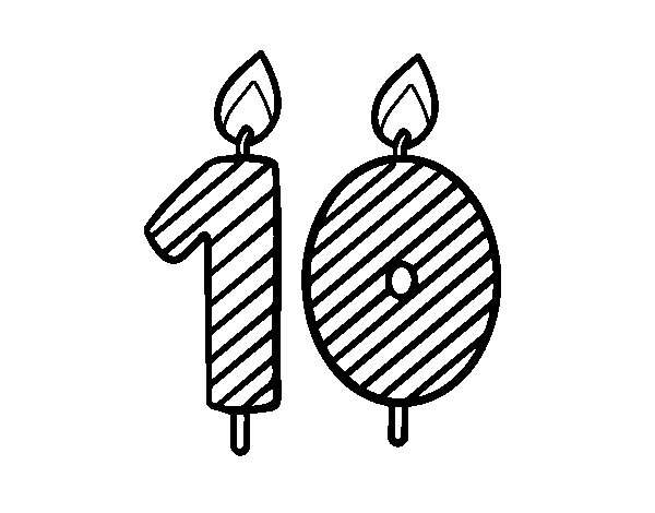 生日蜡烛简笔画图片
