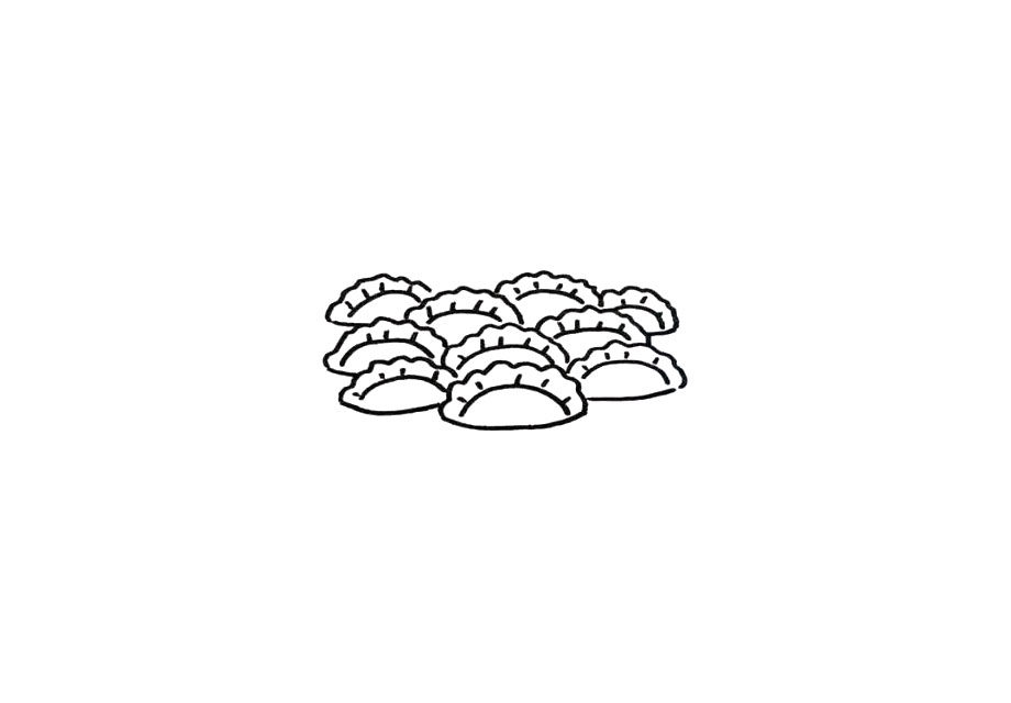 饺子简笔画怎么画