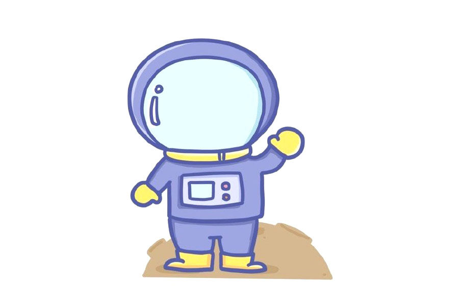 宇宙太空简笔画大全 宇航员简笔画
