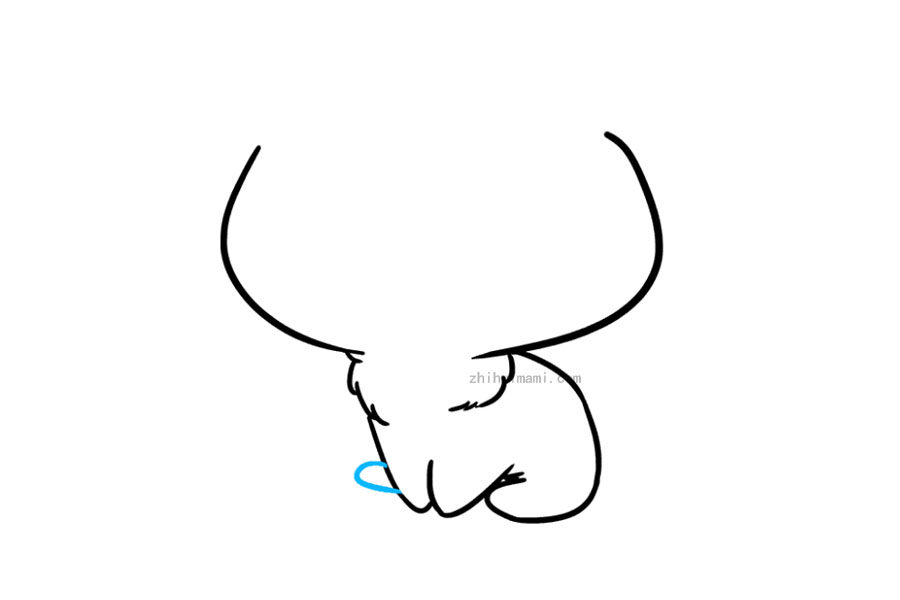 可爱的小猫简笔画画法步骤