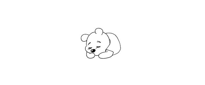 维尼熊简笔画画法教程