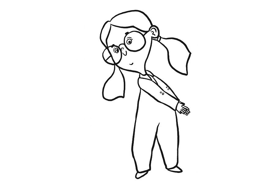 洗手的小女孩怎么画