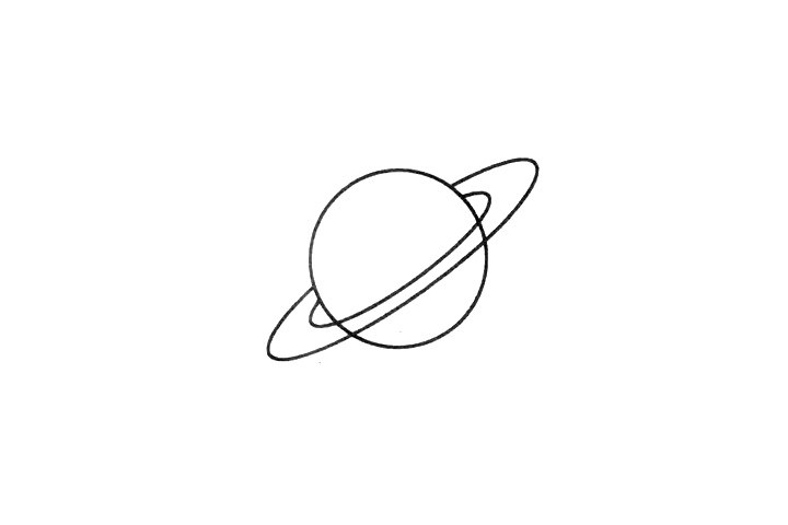 火星简笔画的画法