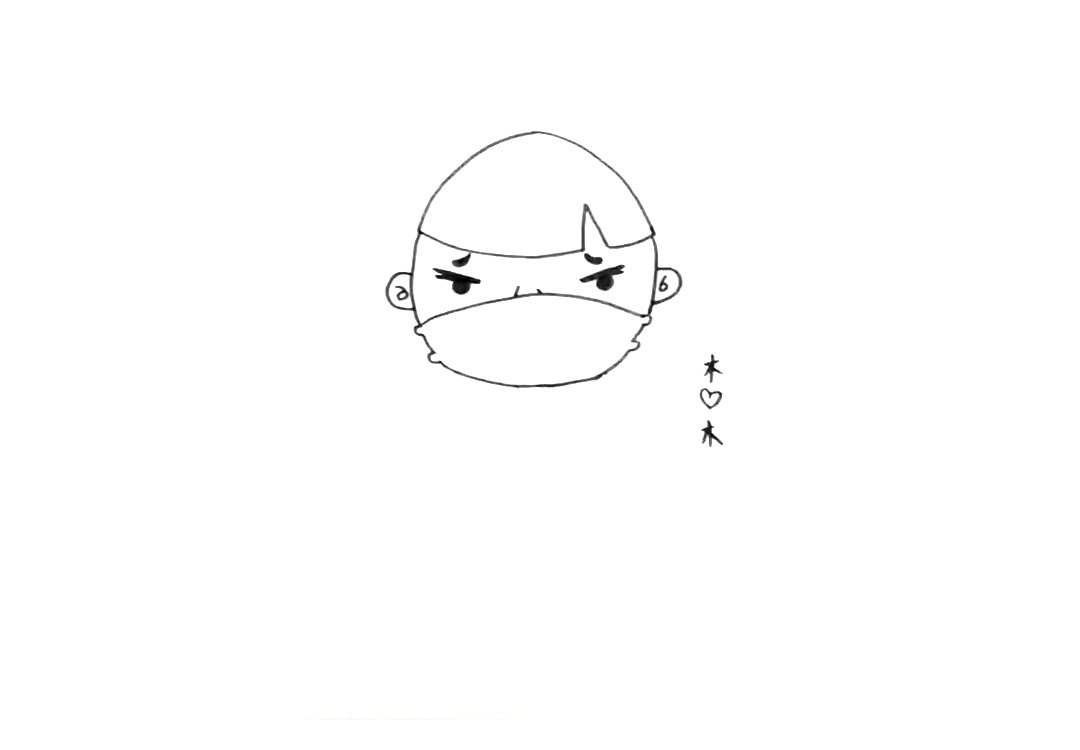 武汉加油！中国加油简笔画