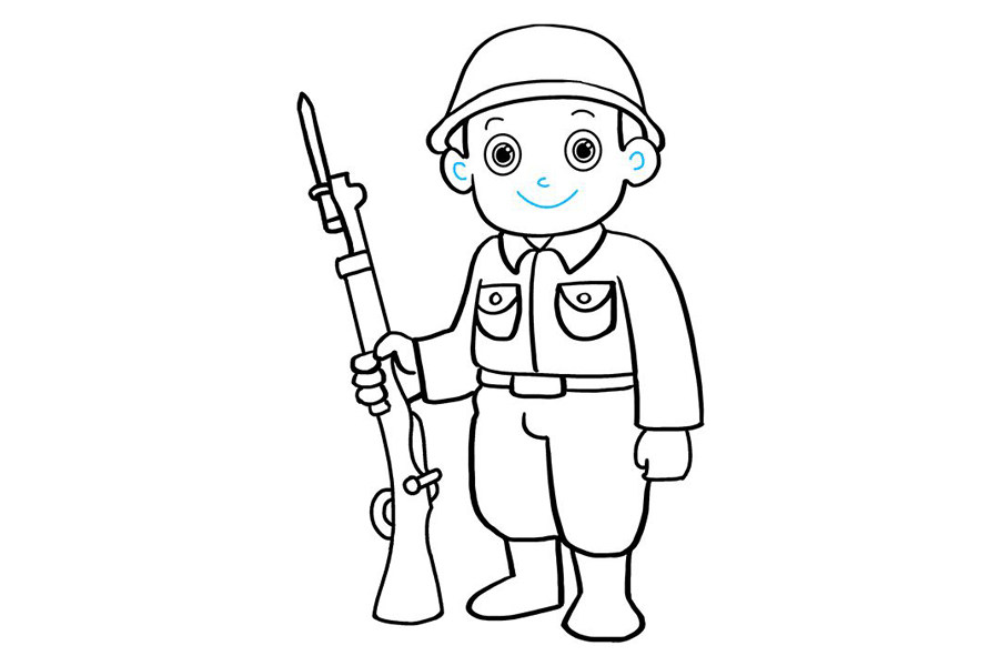 如何画士兵
