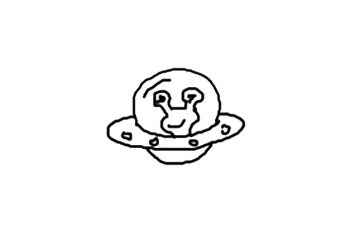 简单的外星飞船怎么画