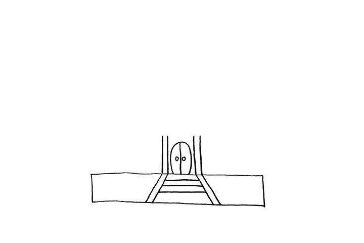 寺庙简笔画画法步骤